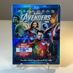 Marvels The Avengers 2 Disc Blu Ray DVD Combo Pack New Condition
